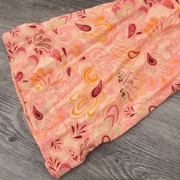 Zara Orange Paisley Open Back Cutout Flare Bell Long Sleeve Top L - Picture 3 of 15